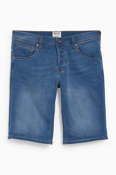 Men - MUSTANG - denim bermuda shorts - Chicago - denim-light blue