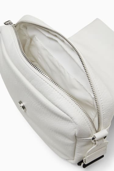 Femmes - Petit sac à bandoulière - synthétique - blanc