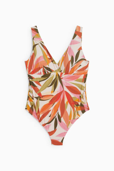 Women - Maternity swimsuit - padded - LYCRA® XTRA LIFE™  - orange