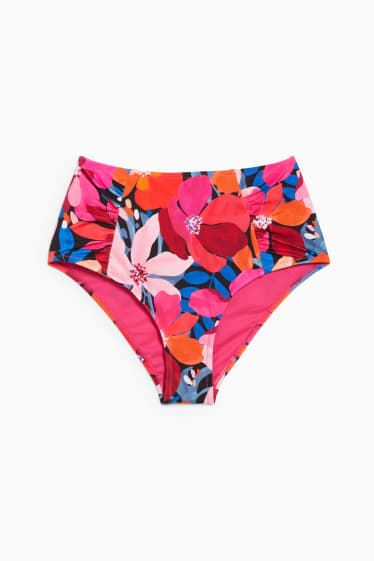 Women - Bikini bottoms - high rise - LYCRA® XTRA LIFE™ - floral - pink