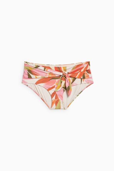 Dames - Bikinibroek met geknoopt detail - high-rise - LYCRA® XTRA LIFE™ - oranje