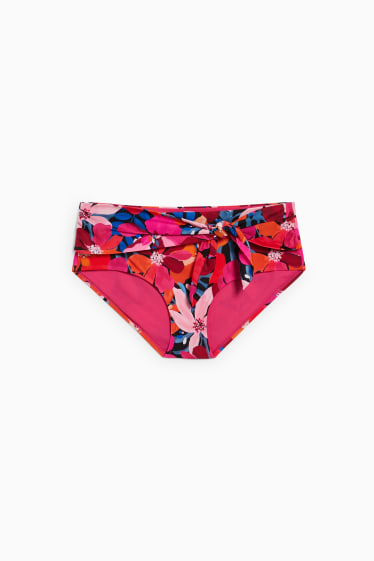 Damen - Bikini-Hose mit Knotendetail - High-Rise - LYCRA® XTRA LIFE™ - pink