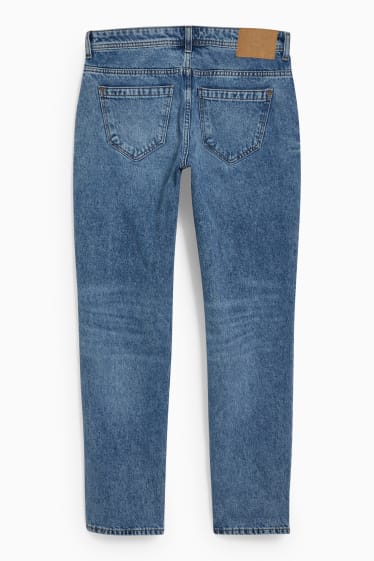 Women - Boyfriend jeans - low waist - blue denim