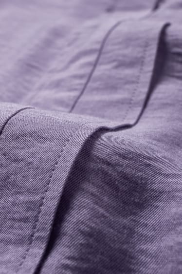 Women - Blouse - shiny - purple