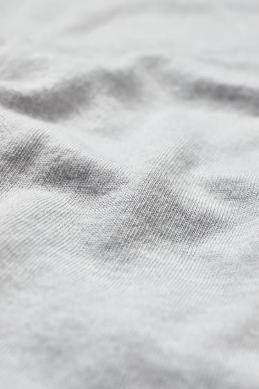 Dames - T-shirt - licht grijs-mix