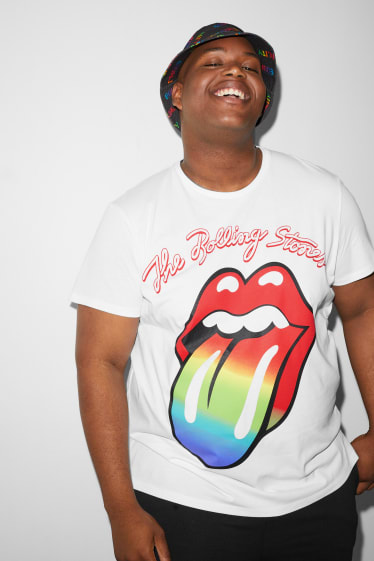 Men - CLOCKHOUSE - T-shirt - Rolling Stones - PRIDE - white