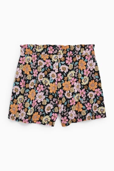 Teens & young adults - CLOCKHOUSE - shorts - floral - black