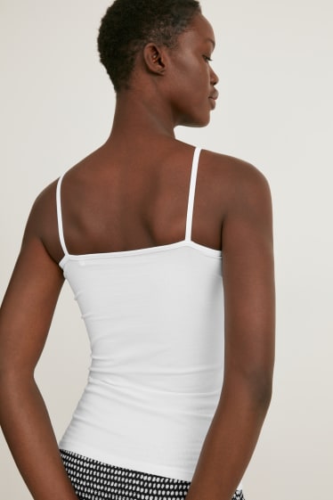 Dona - Paquet de 2 - top bàsic - blanc