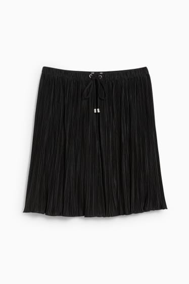 Women - Pleated skirt  - black