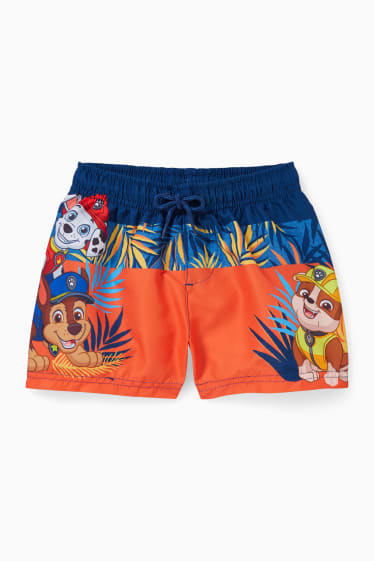 Bambini - Paw Patrol - shorts da mare - arancione