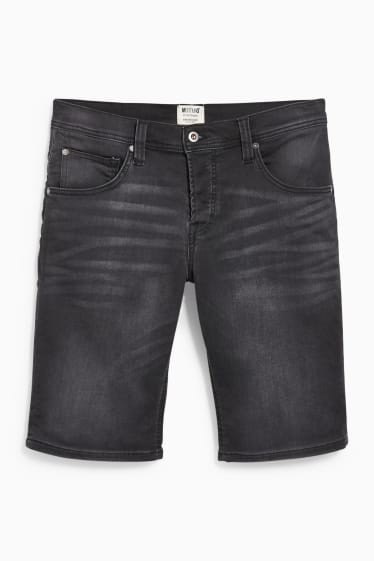 Men - MUSTANG - denim shorts - Chicago - denim-gray