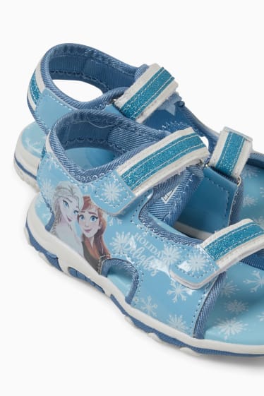 Dětské - Ledové království - sandály - imitace kůže - světle modrá