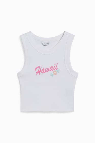 Damen - CLOCKHOUSE - Crop Top - weiß
