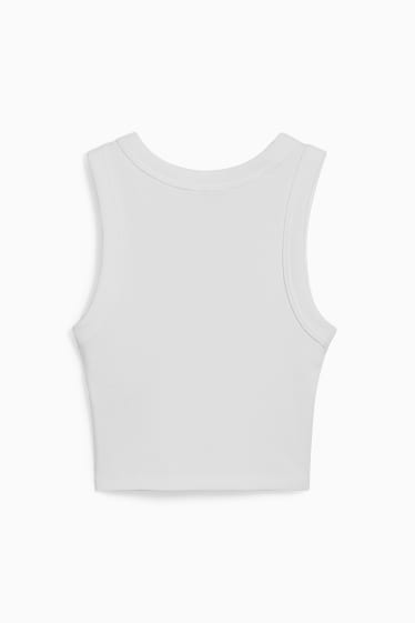 Damen - CLOCKHOUSE - Crop Top - weiß