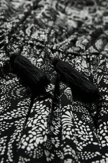 Mujer - Vestido fit & flare - estampado - negro