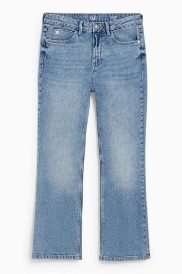 Femmes - Jean de coupe évasée - high-waist - LYCRA® - jean bleu clair
