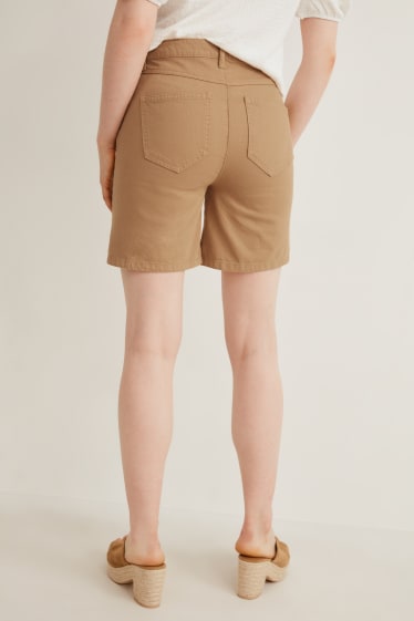 Femmes - Shorts - mid waist - havane