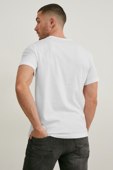 Mężczyźni - MUSTANG - T-shirt - biały