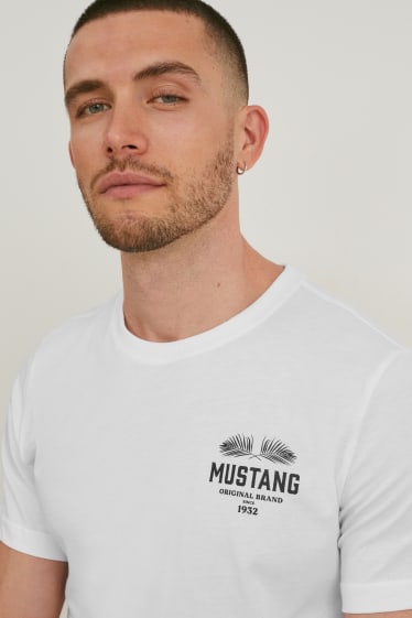 Men - MUSTANG - T-shirt - white