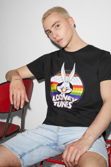 Hommes - CLOCKHOUSE - T-shirt - Looney Tunes - PRIDE - noir