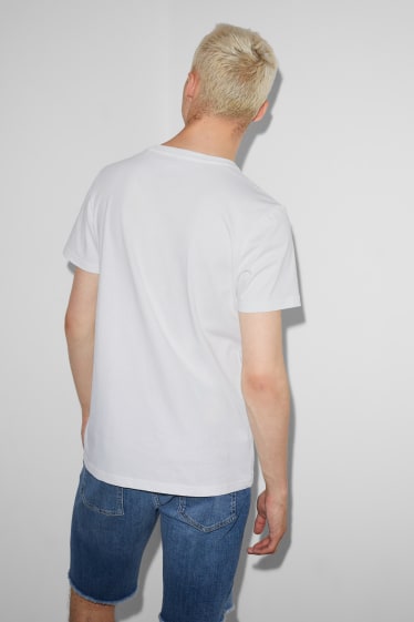 Pánské - CLOCKHOUSE - tričko - PRIDE - bílá