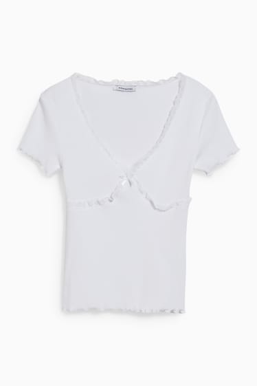 Ragazzi e giovani - CLOCKHOUSE - Recover™ - t-shirt - bianco