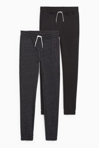 Enfants garçons - Lot de 2 - pantalon de jogging - noir