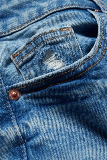 Femmes - CLOCKHOUSE - short en jean - high waist - matière recyclée - jean bleu