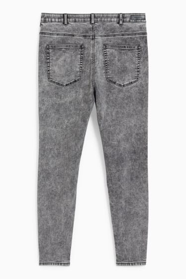 Ragazzi e giovani - CLOCKHOUSE - super skinny jeans - vita alta - jeans grigio scuro