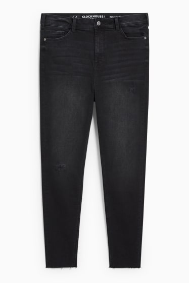 Donna - CLOCKHOUSE - skinny jeans - vita alta - jeans grigio scuro