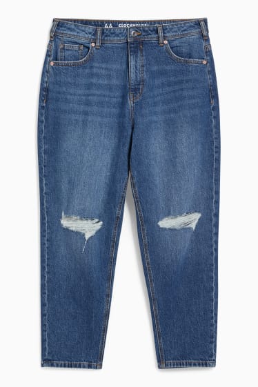 Tieners & jongvolwassenen - CLOCKHOUSE - mom jeans - high waist - jeansblauw