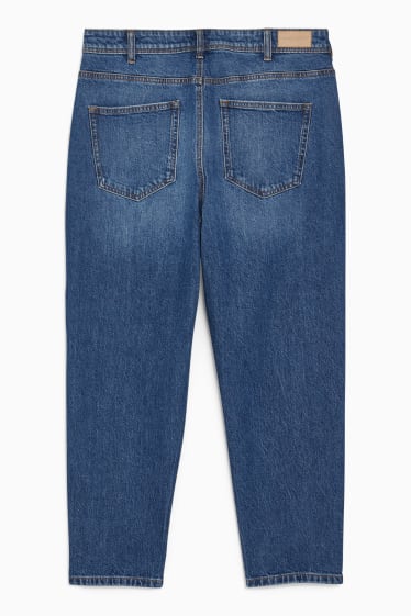 Nastolatki - CLOCKHOUSE- mom jeans - wysoki stan - dżins-niebieski