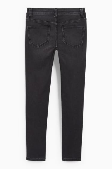 Enfants filles - Super skinny jean - jean gris foncé