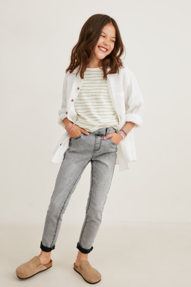 Kinder Mädchen - Jegging Jeans - helljeansgrau