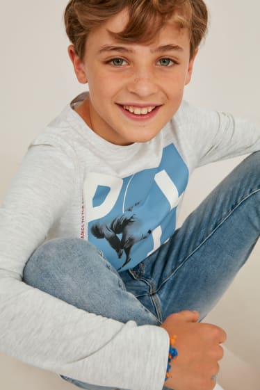 Bambini - Confezione da 3 - maglia a maniche lunghe - blu scuro