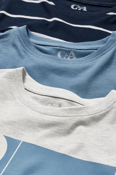 Bambini - Confezione da 3 - maglia a maniche lunghe - blu scuro
