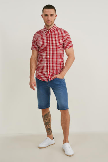Men - MUSTANG - denim bermuda shorts - Chicago - denim-light blue