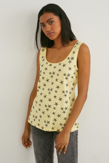 Dames - Basic-hemdje - geel