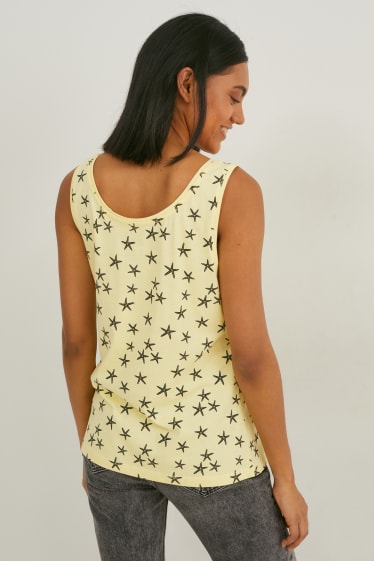 Dames - Basic-hemdje - geel
