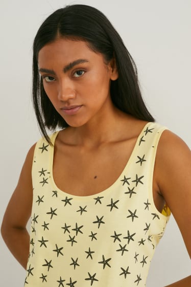 Dames - Basic-hemdje - geel
