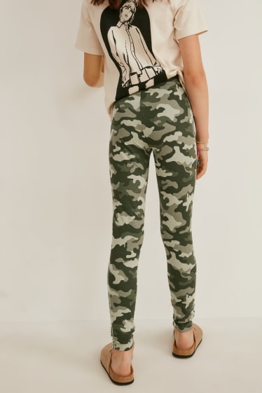 Bambini - Confezione da 2 - leggings - militare