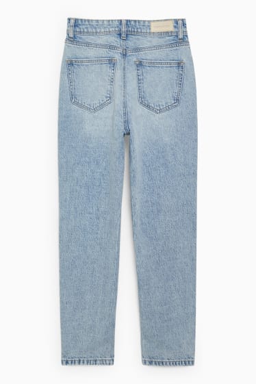 Adolescenți și tineri - CLOCKHOUSE - mom jeans - talie înaltă - denim-albastru deschis
