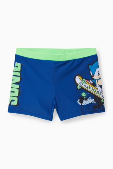 Kinder Buben - Sonic - Badehose - LYCRA® XTRA LIFE™ - blau / hellblau