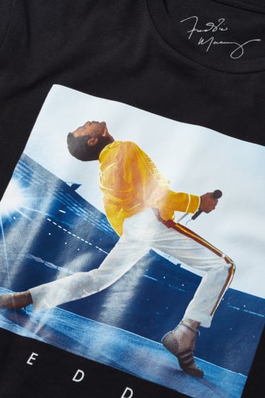 Hombre - CLOCKHOUSE - camiseta - Freddie Mercury - negro