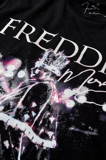Men - CLOCKHOUSE - T-shirt - Freddie Mercury - black