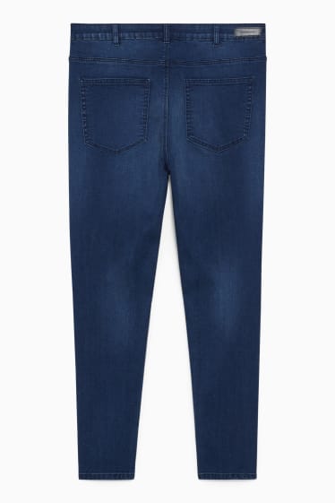 Ados & jeunes adultes - CLOCKHOUSE - jean super skinny - high-waist - jean bleu