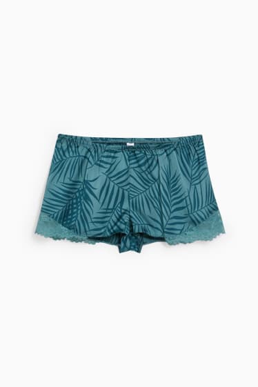 Dames - Boxershort - donkergroen