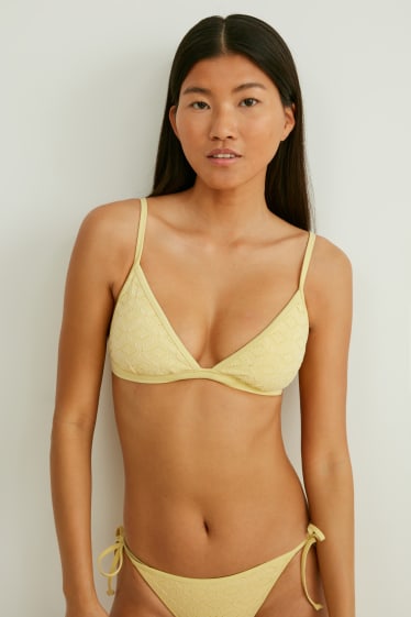Dames - Bikinitop - triangel - voorgevormd - LYCRA® XTRA LIFE™ - geel