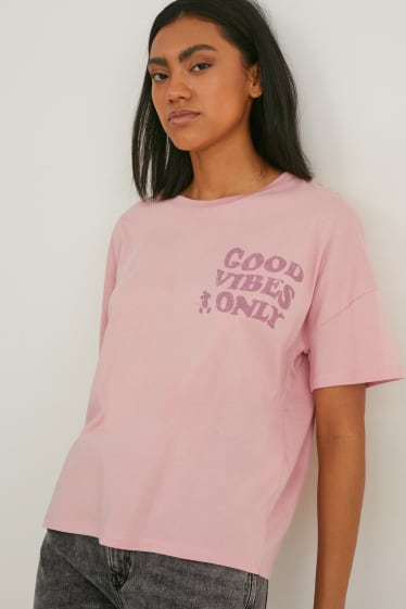 Donna - T-shirt - Topolino - rosa scuro
