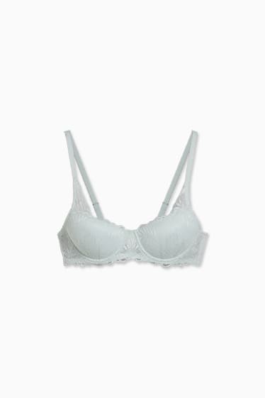 Femmes - Soutien-gorge à armature - DEMI - ampliforme - LYCRA® - vert menthe